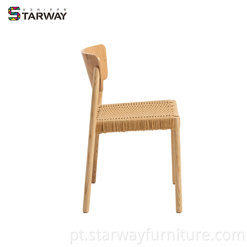 Nordic Woven Seat Dining Chair